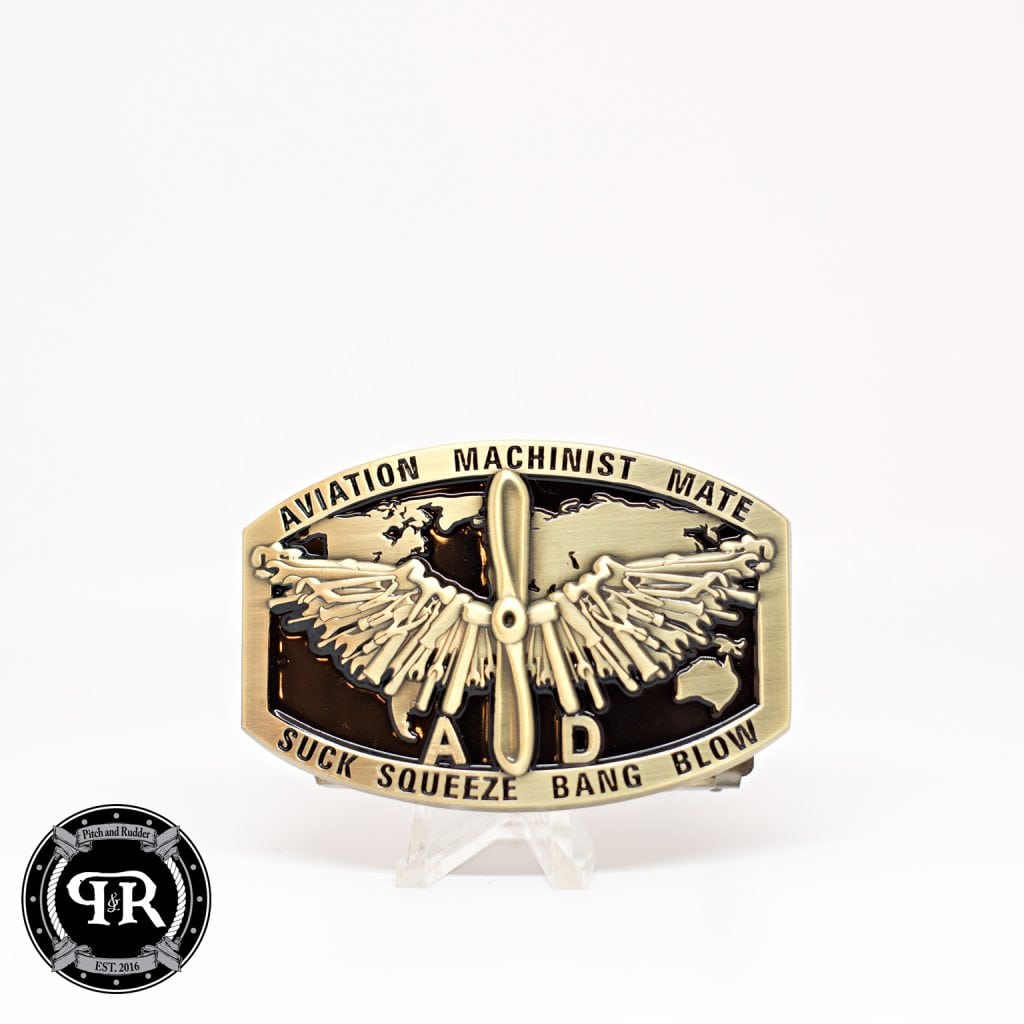 AD Custom Belt Buckle | Navy Enlisted Uniform Custom AD Belt Buckle