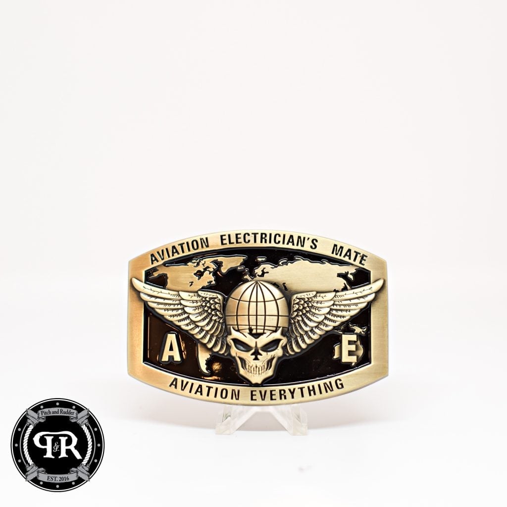 AE Custom Belt Buckle | Navy Enlisted Uniform Custom AE Belt Buckle