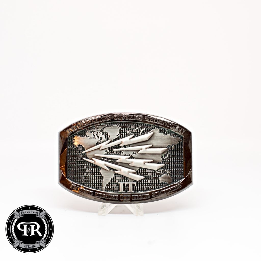 IT Custom Belt Buckle | Navy Custom IT Belt Buckle