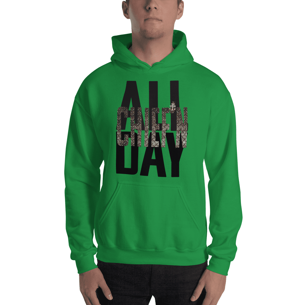 chiefs army green hoodie