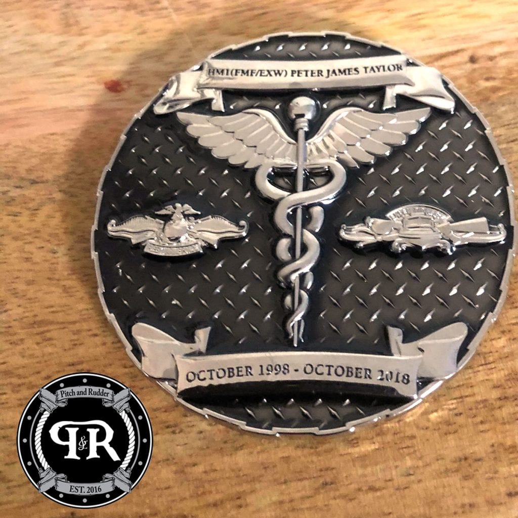 US Navy Chief Petty Officers Challenge Coin Rudder Shape Coins Gift