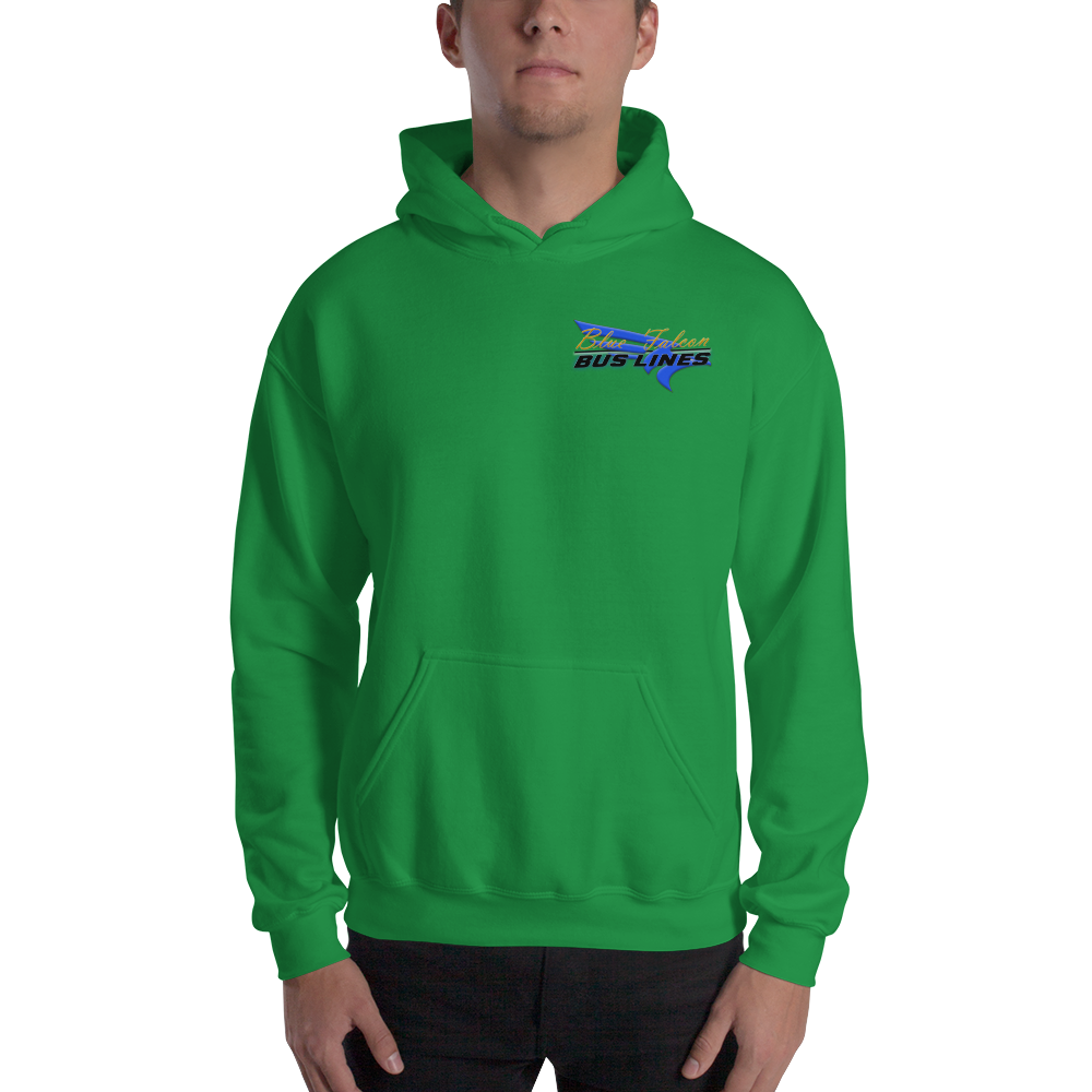 Hooded Sweatshirt | Blue Falcon Bus Lines | Pitch and Rudder Hooded Sweatshirt | Blue Falcon Bus Lines | Pitch and Rudder